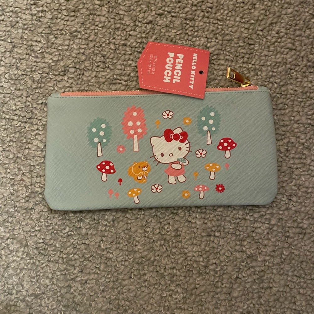 Hello Kitty Pastel Pencil Case with Red Accents